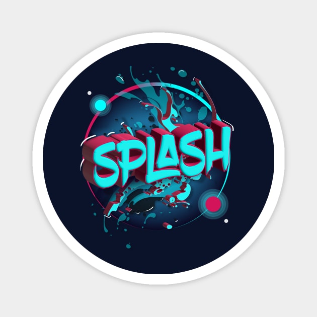 The Splash Circle Magnet by euiarts